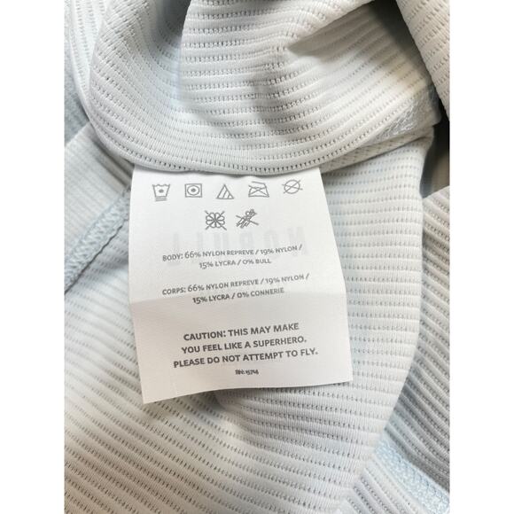 Nobull Womens Light Blue Ribbed Racerback Tank Top S Nylon Blend Size S - Picture 5 of 5